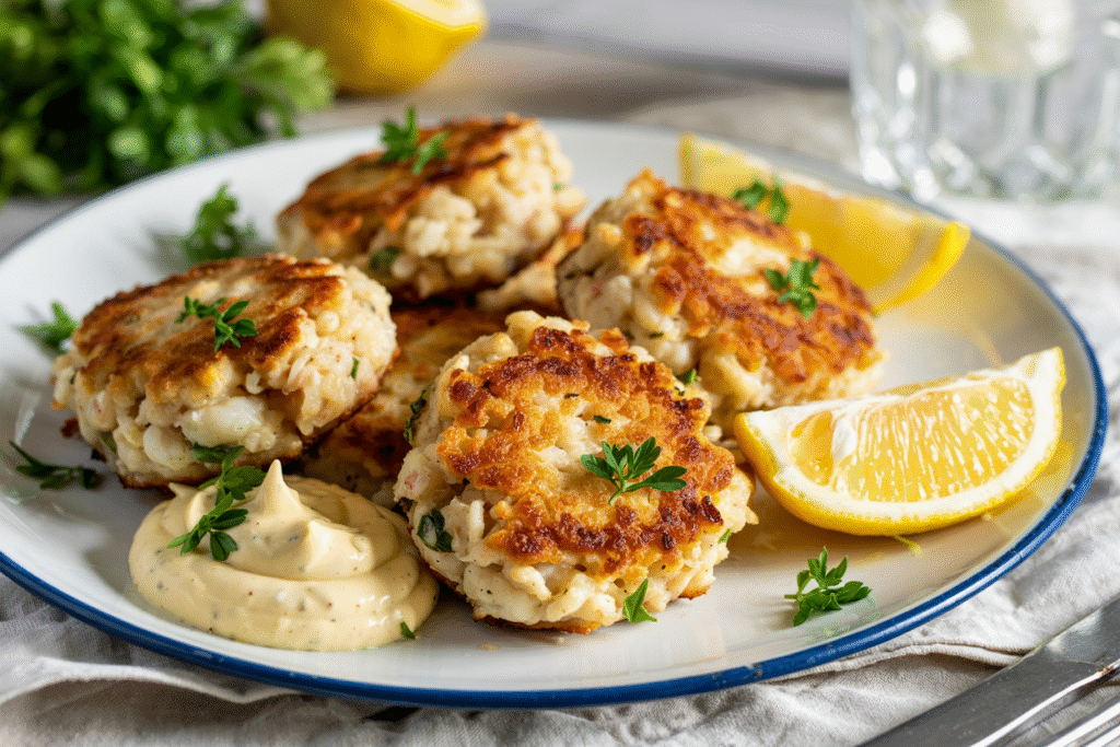 Crab Cakes with Lemon