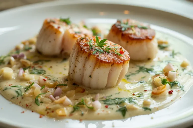 Creamy Garlic Scallops