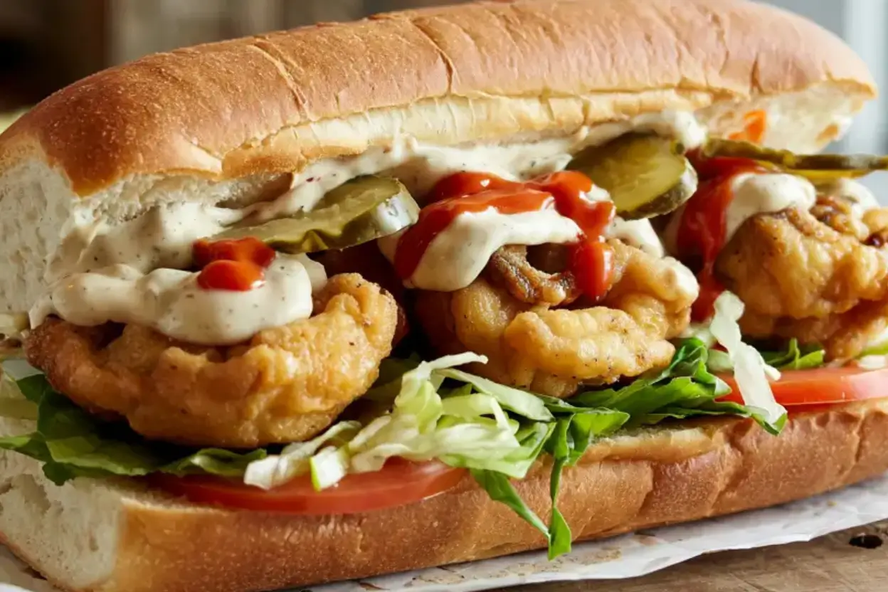 Oyster Po' Boy Sandwich