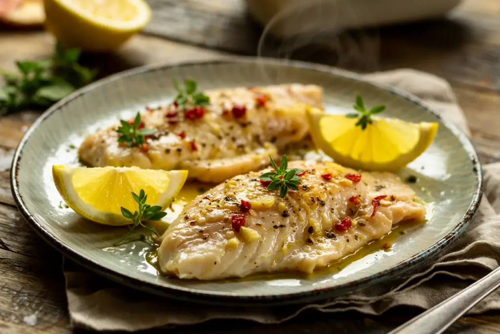 Garlic Butter Oven Baked Tilapia