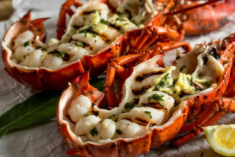 Grilled Lobster with Herb Garlic Butter