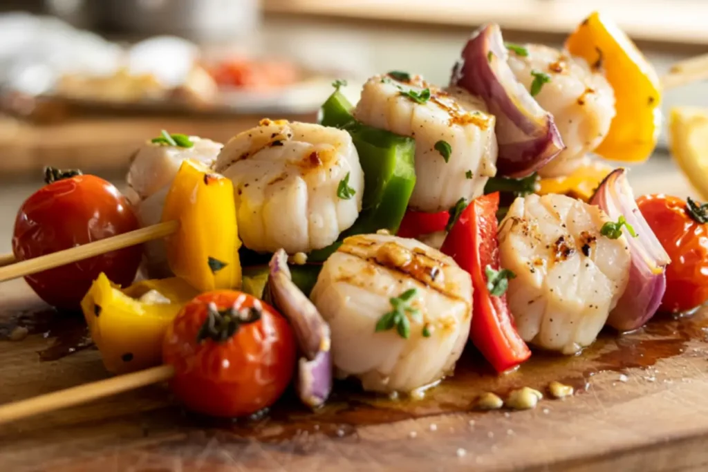 Grilled Scallop Skewers