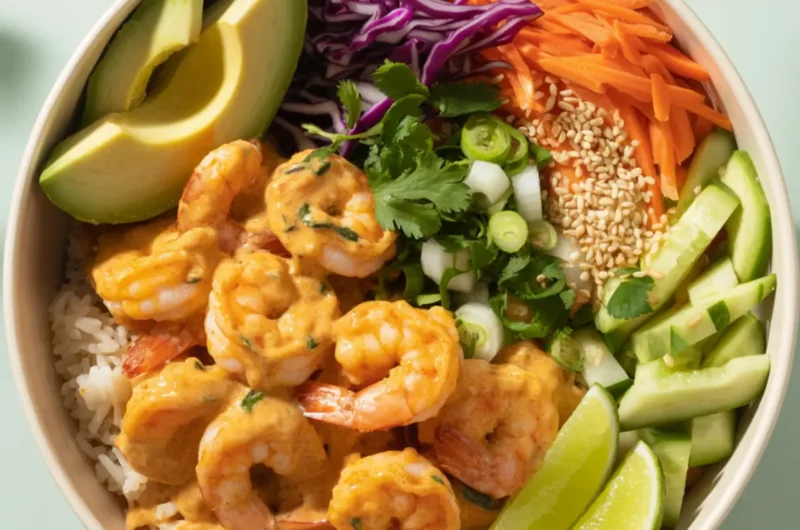 The Best Bang Bang Shrimp Rice Bowl Recipe for Dinner Tonight