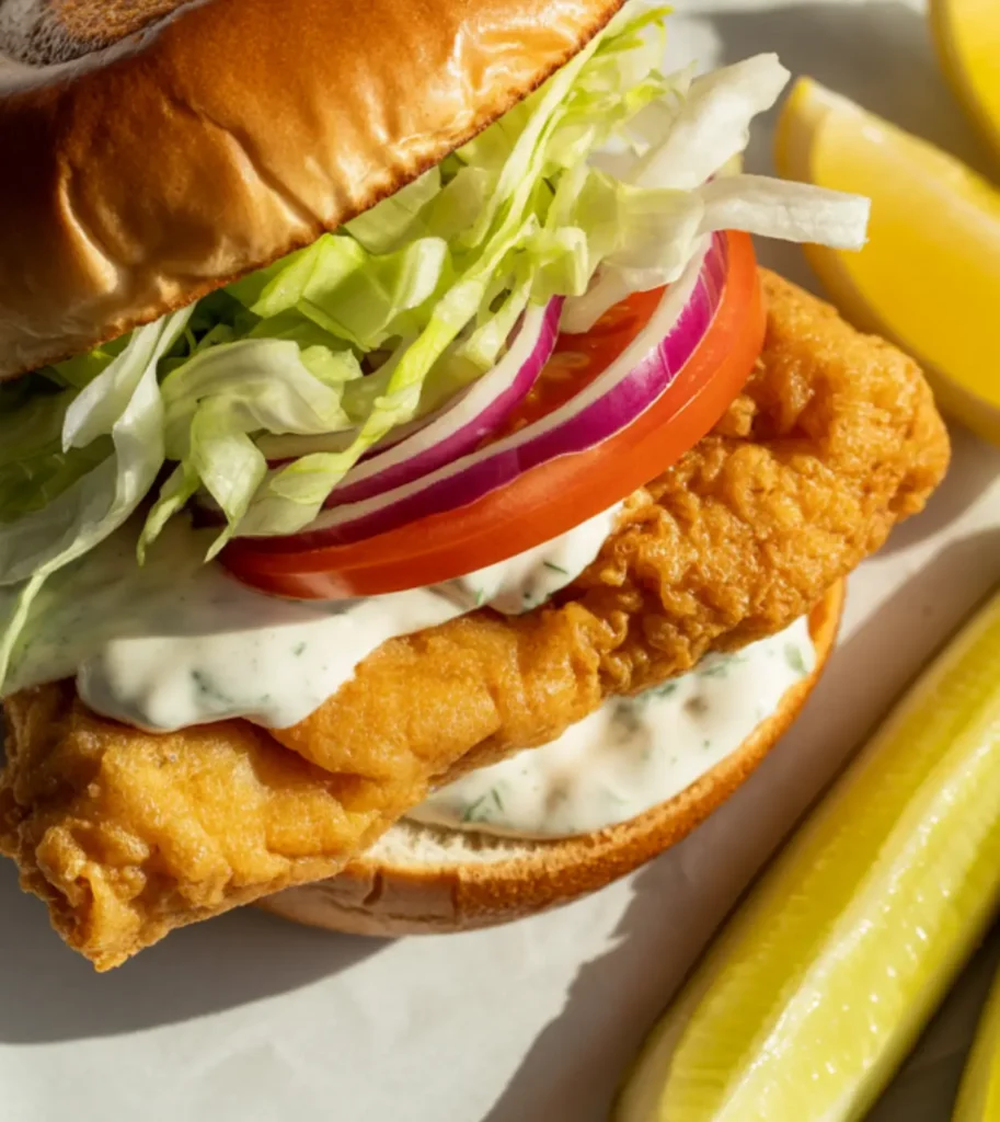 Crispy Fried Cod Sandwich