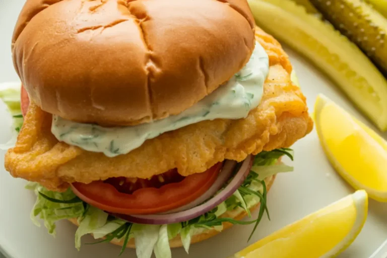 Crispy Fried Cod Sandwich