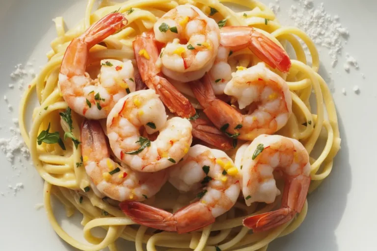 Garlic Butter Shrimp pasta