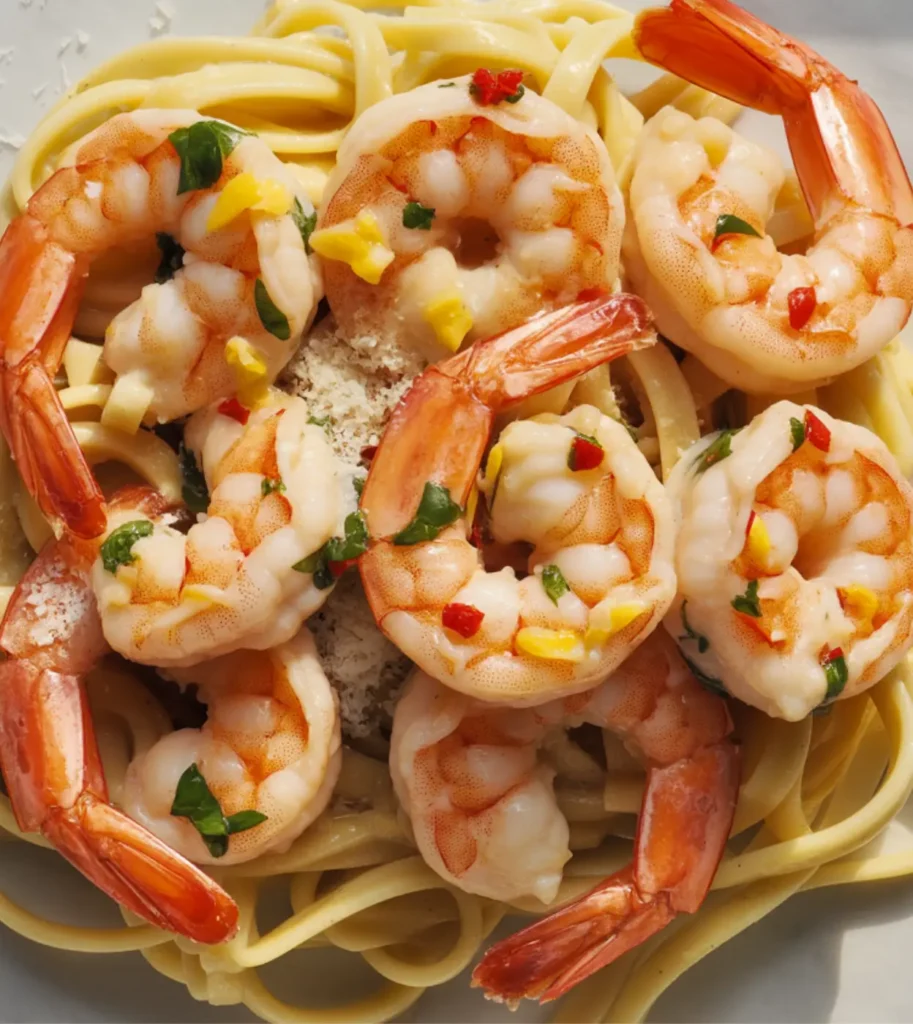 Garlic Butter Shrimp pasta
