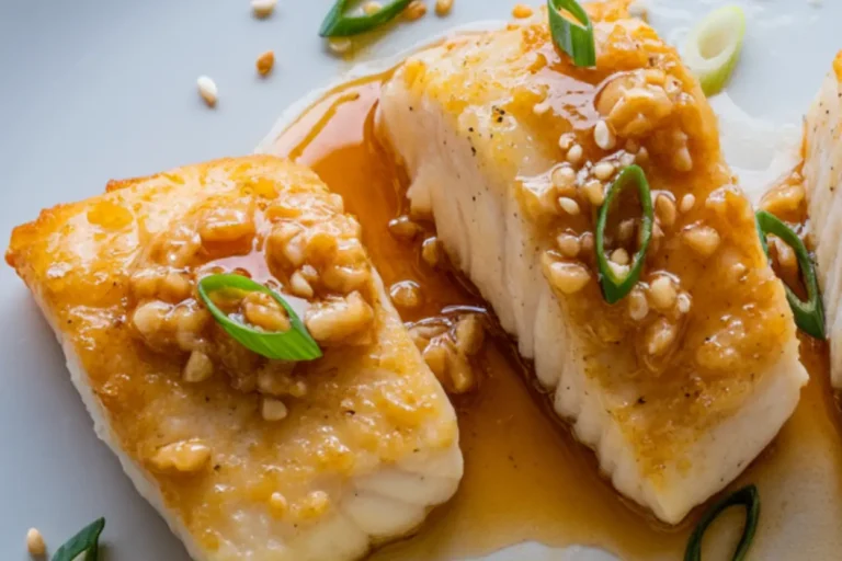 Honey Garlic Pan-Fried Cod