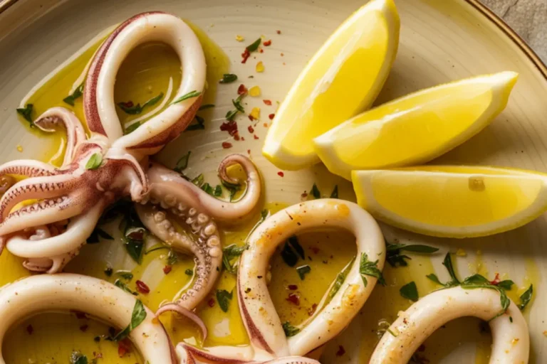 Keto Garlic Squid