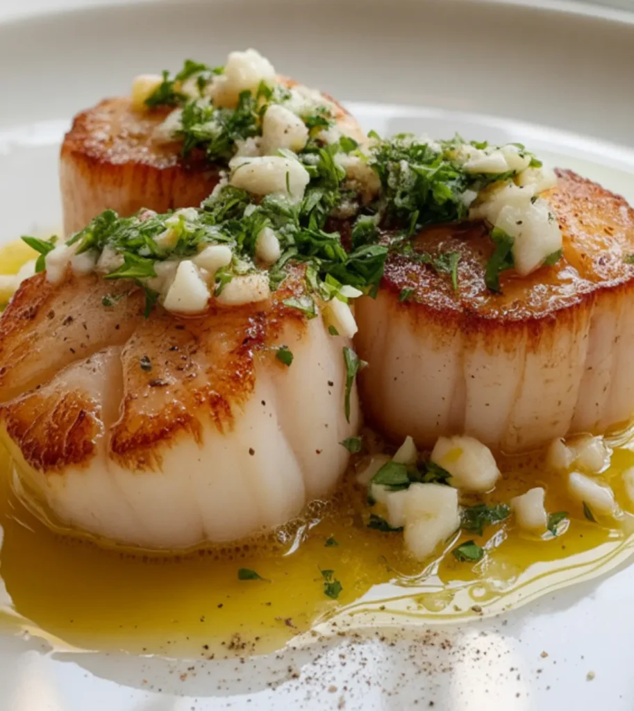 Seared Scallops with Garlic Butter