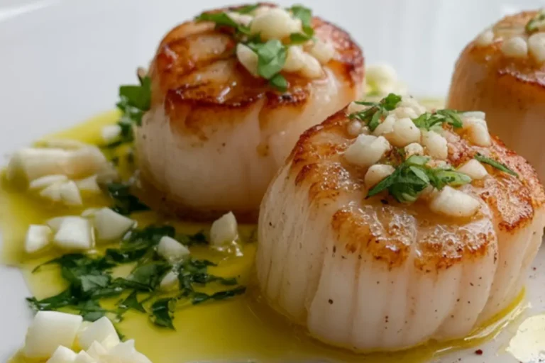 Seared Scallops with Garlic Butter