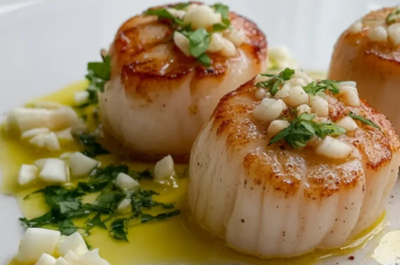Seared Scallops with Garlic Butter recipe: 5 Easy Steps