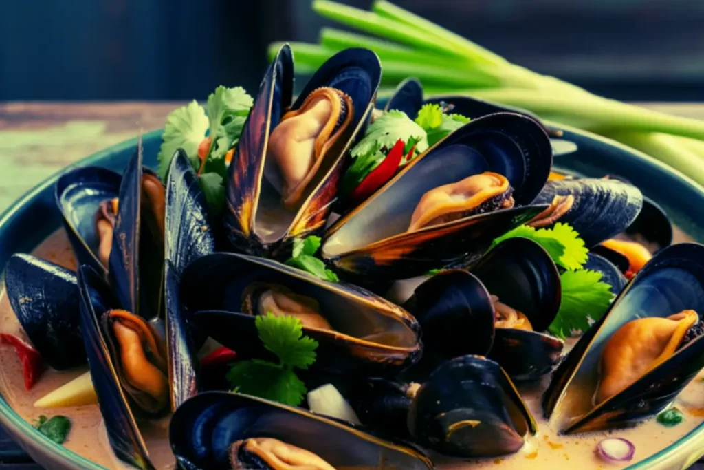 Thai Coconut Mussels