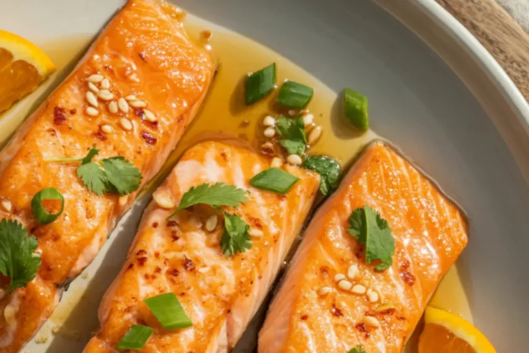 orange glazed salmon