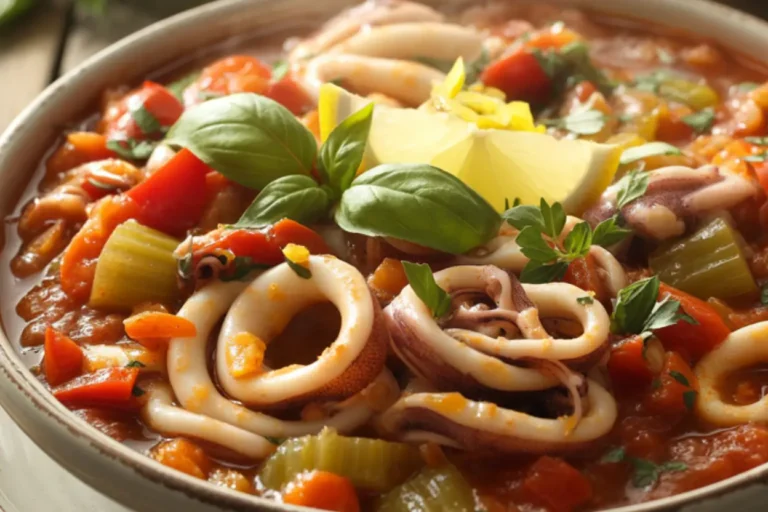 Calamari Stew in Tomato Sauce