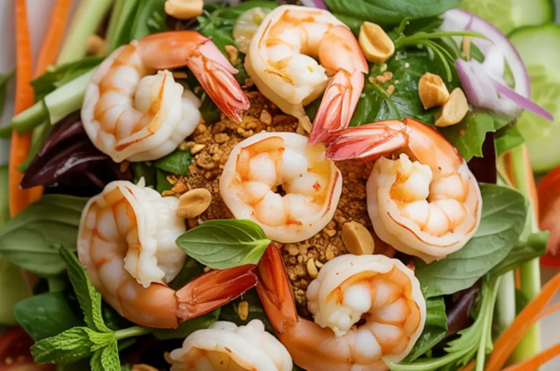 Spicy Thai Shrimp Salad: how to keep shrimp juicy