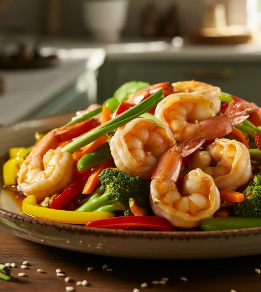 Garlic Shrimp Stir Fry