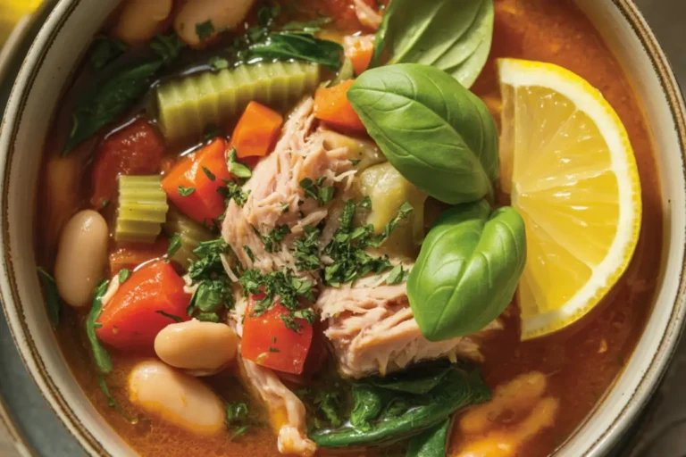 Tuna Soup with Tomatoes