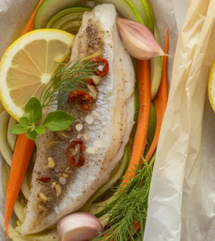 Pompano en papillote